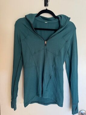 Lululemon1/4 zip pullover teal